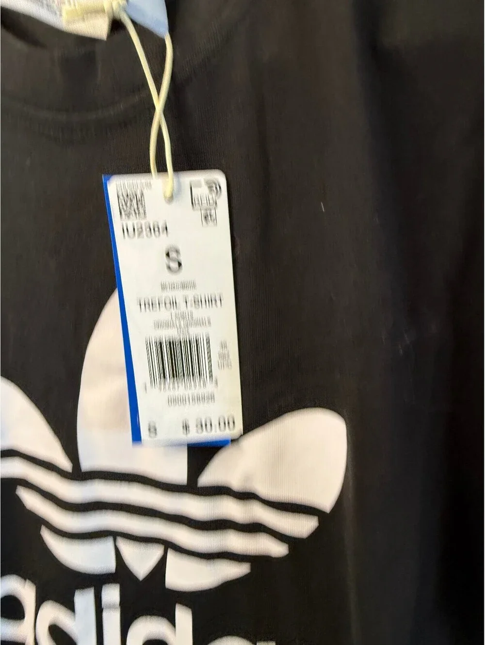 Adidas Originals Men's Black Trefoil Logo T-Shirt Size Small